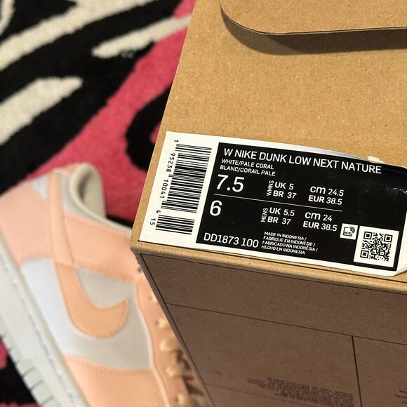 Nike Dunk Low Next Nature Pale Coral (Women’s) – Size 7.5W – Brand New - Picture 8 of 8